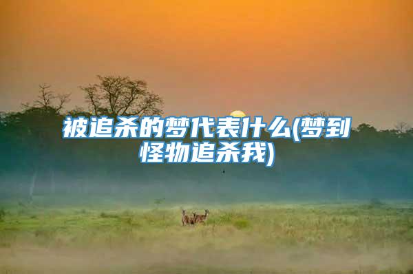 被追杀的梦代表什么(梦到怪物追杀我)