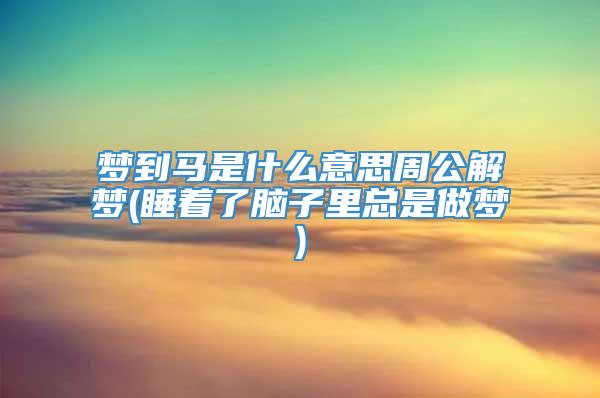 梦到马是什么意思周公解梦(睡着了脑子里总是做梦)
