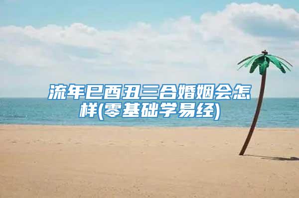 流年巳酉丑三合婚姻会怎样(零基础学易经)