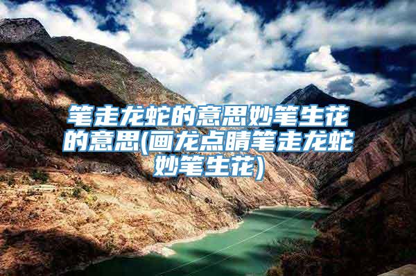 笔走龙蛇的意思妙笔生花的意思(画龙点睛笔走龙蛇妙笔生花)