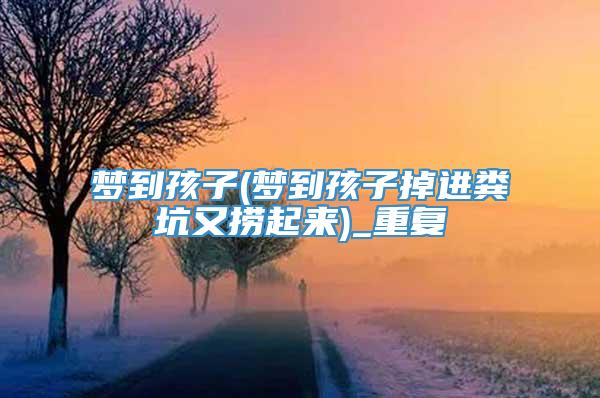 梦到孩子(梦到孩子掉进粪坑又捞起来)_重复