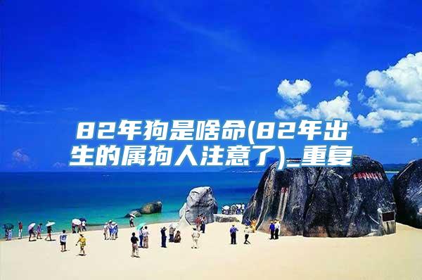 82年狗是啥命(82年出生的属狗人注意了)_重复