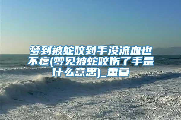 梦到被蛇咬到手没流血也不疼(梦见被蛇咬伤了手是什么意思)_重复