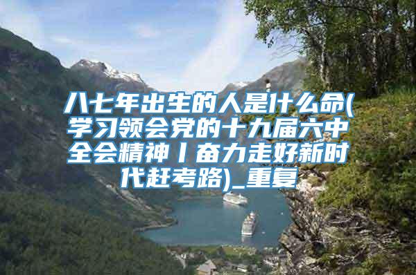 八七年出生的人是什么命(学习领会党的十九届六中全会精神丨奋力走好新时代赶考路)_重复