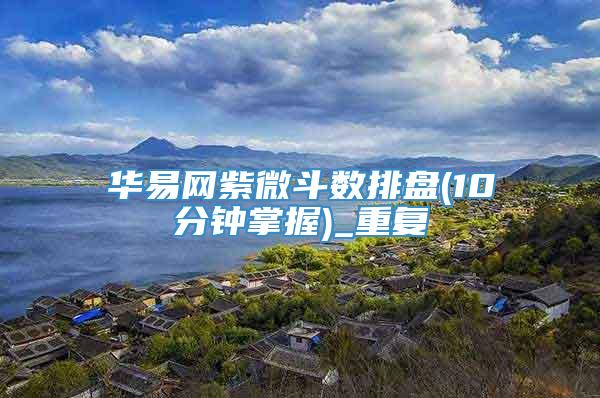 华易网紫微斗数排盘(10分钟掌握)_重复