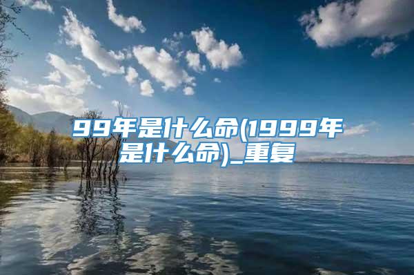 99年是什么命(1999年是什么命)_重复