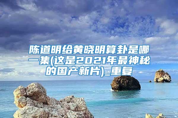 陈道明给黄晓明算卦是哪一集(这是2021年最神秘的国产新片)_重复