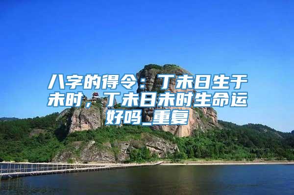 八字的得令：丁未日生于未时，丁未日未时生命运好吗_重复