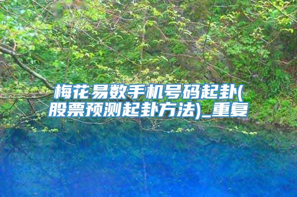 梅花易数手机号码起卦(股票预测起卦方法)_重复