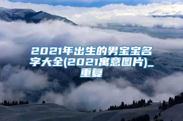 2021年出生的男宝宝名字大全(2021寓意图片)_重复