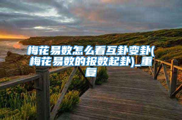 梅花易数怎么看互卦变卦(梅花易数的报数起卦)_重复