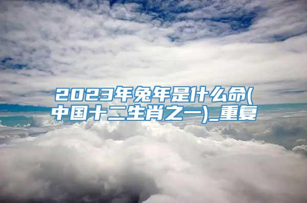 2023年兔年是什么命(中国十二生肖之一)_重复