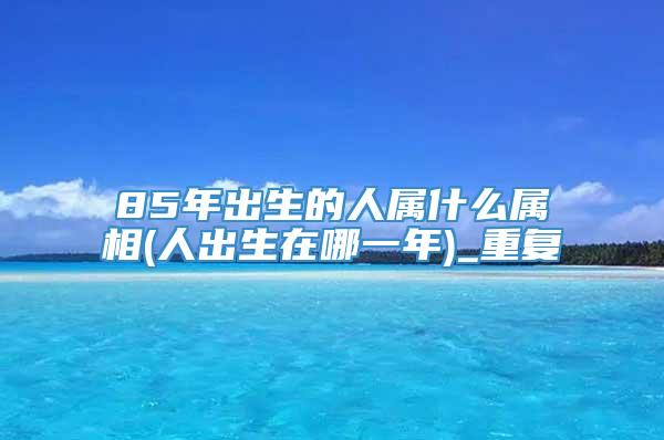 85年出生的人属什么属相(人出生在哪一年)_重复