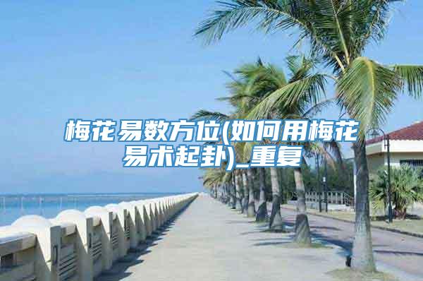 梅花易数方位(如何用梅花易术起卦)_重复
