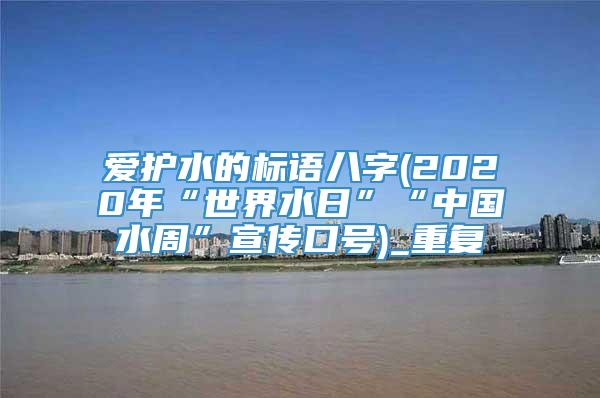 爱护水的标语八字(2020年“世界水日”“中国水周”宣传口号)_重复