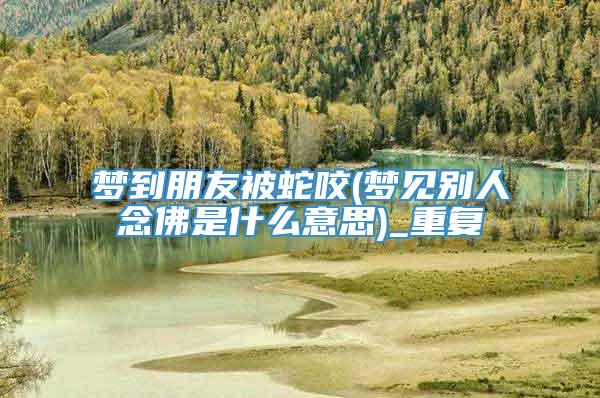 梦到朋友被蛇咬(梦见别人念佛是什么意思)_重复