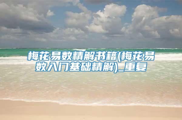梅花易数精解书籍(梅花易数入门基础精解)_重复