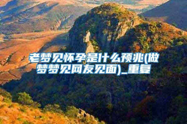 老梦见怀孕是什么预兆(做梦梦见网友见面)_重复