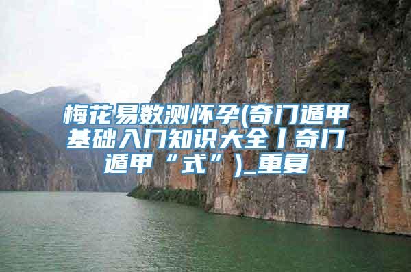 梅花易数测怀孕(奇门遁甲基础入门知识大全丨奇门遁甲“式”)_重复