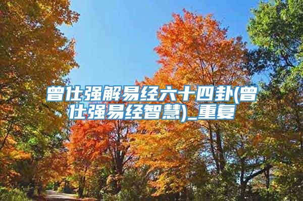 曾仕强解易经六十四卦(曾仕强易经智慧)_重复
