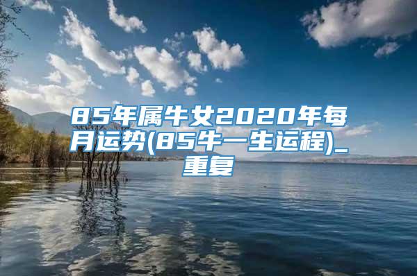 85年属牛女2020年每月运势(85牛一生运程)_重复