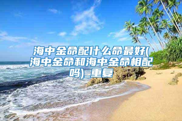 海中金命配什么命最好(海中金命和海中金命相配吗)_重复