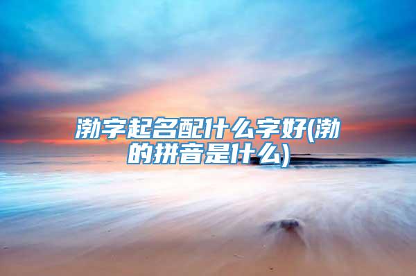 渤字起名配什么字好(渤的拼音是什么)