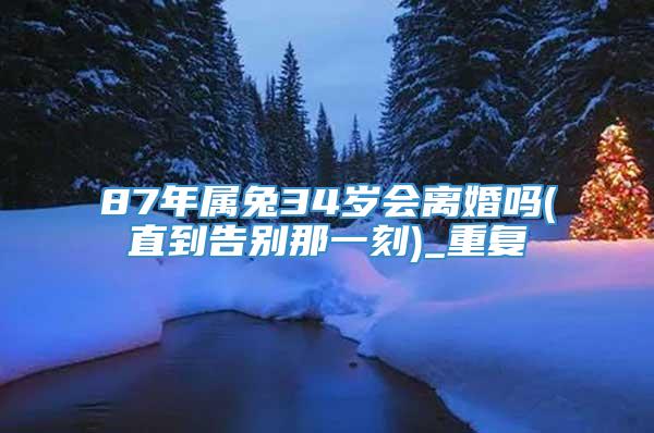 87年属兔34岁会离婚吗(直到告别那一刻)_重复
