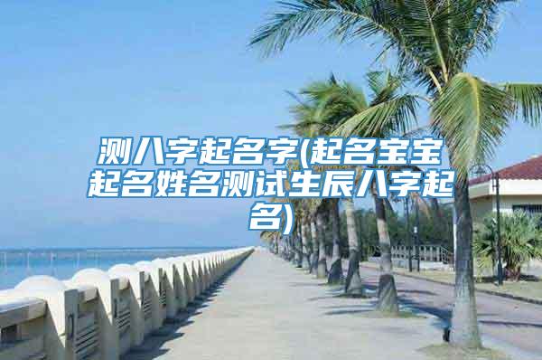 测八字起名字(起名宝宝起名姓名测试生辰八字起名)