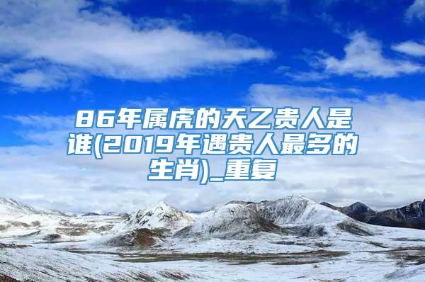 86年属虎的天乙贵人是谁(2019年遇贵人最多的生肖)_重复