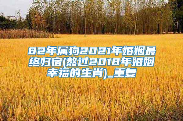 82年属狗2021年婚姻最终归宿(熬过2018年婚姻幸福的生肖)_重复