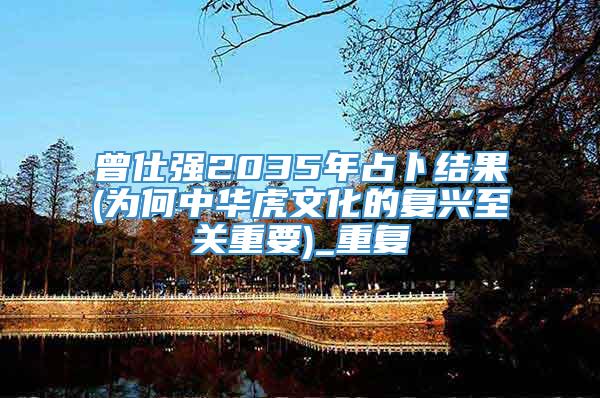 曾仕强2035年占卜结果(为何中华虎文化的复兴至关重要)_重复