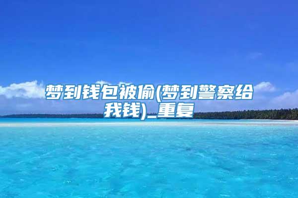 梦到钱包被偷(梦到警察给我钱)_重复