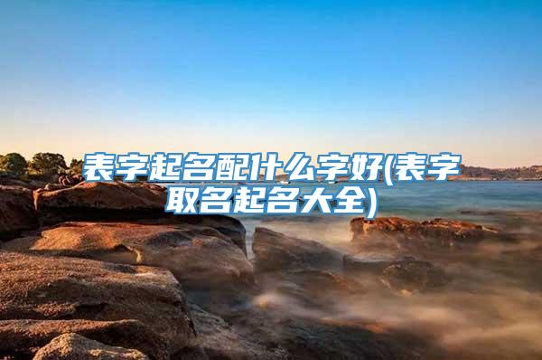表字起名配什么字好(表字取名起名大全)
