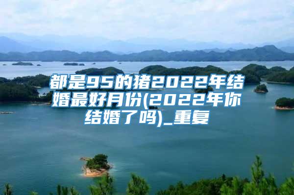 都是95的猪2022年结婚最好月份(2022年你结婚了吗)_重复