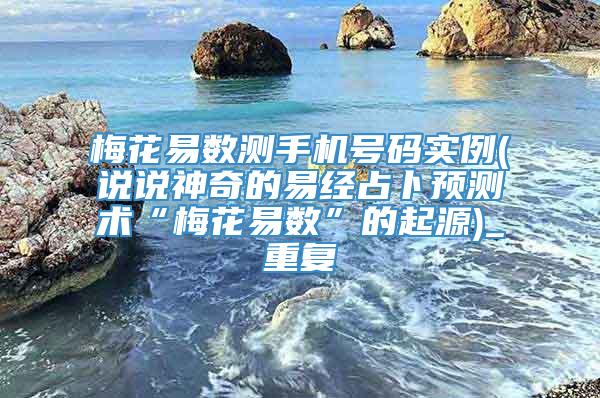 梅花易数测手机号码实例(说说神奇的易经占卜预测术“梅花易数”的起源)_重复