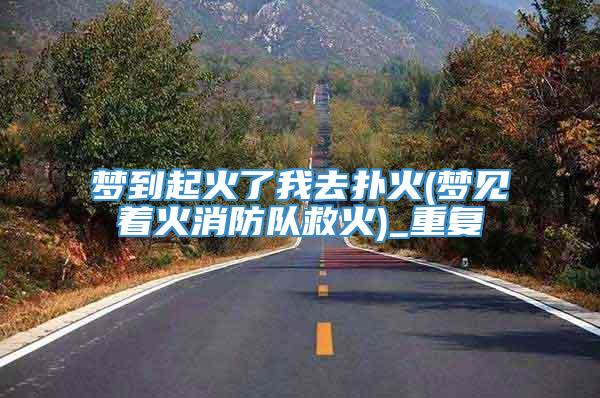 梦到起火了我去扑火(梦见着火消防队救火)_重复
