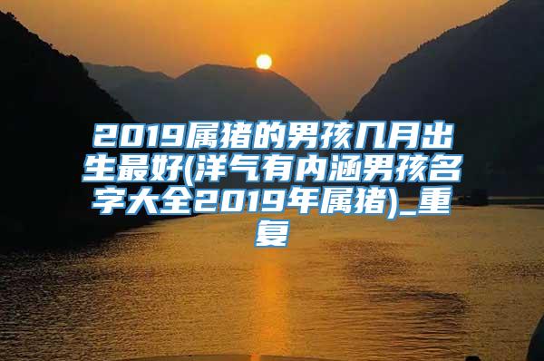 2019属猪的男孩几月出生最好(洋气有内涵男孩名字大全2019年属猪)_重复