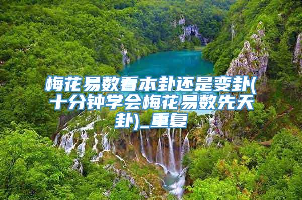 梅花易数看本卦还是变卦(十分钟学会梅花易数先天卦)_重复