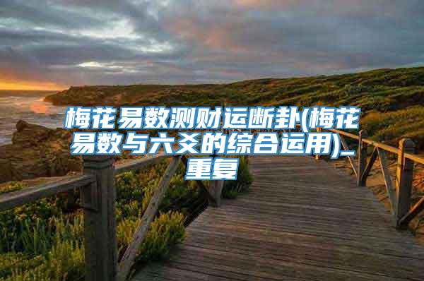 梅花易数测财运断卦(梅花易数与六爻的综合运用)_重复