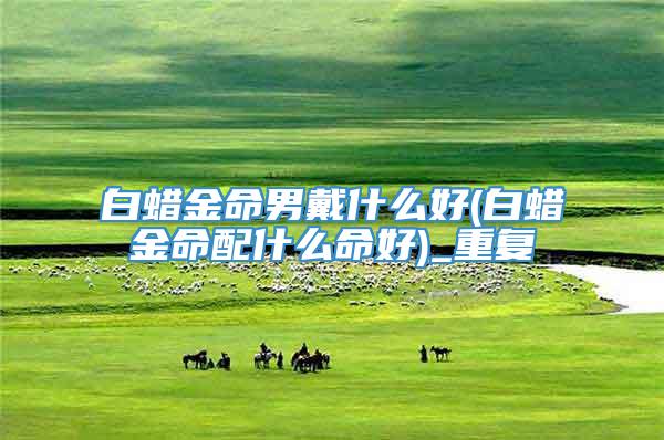 白蜡金命男戴什么好(白蜡金命配什么命好)_重复