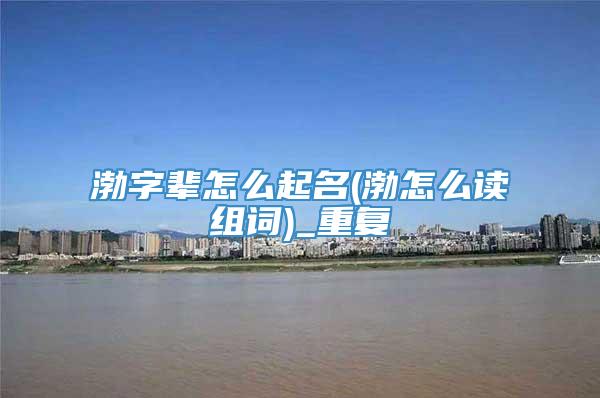 渤字辈怎么起名(渤怎么读组词)_重复