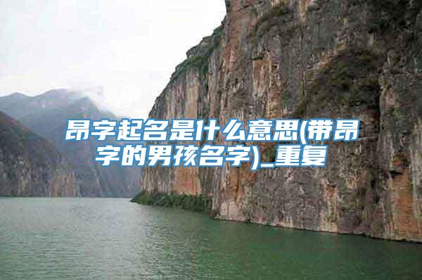昂字起名是什么意思(带昂字的男孩名字)_重复