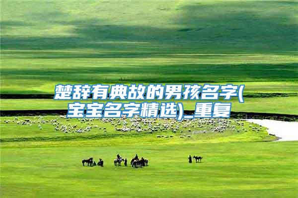楚辞有典故的男孩名字(宝宝名字精选)_重复