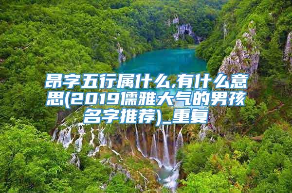 昂字五行属什么,有什么意思(2019儒雅大气的男孩名字推荐)_重复