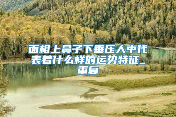 面相上鼻子下垂压人中代表着什么样的运势特征_重复