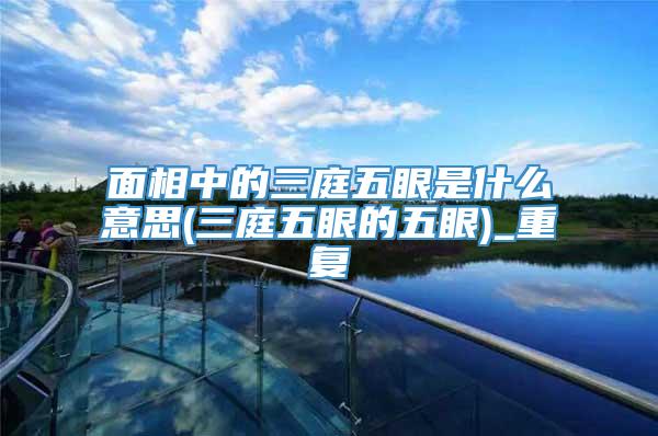 面相中的三庭五眼是什么意思(三庭五眼的五眼)_重复