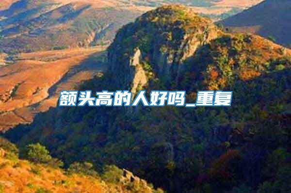 额头高的人好吗_重复