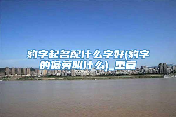 豹字起名配什么字好(豹字的偏旁叫什么)_重复