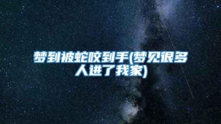 梦到被蛇咬到手(梦见很多人进了我家)